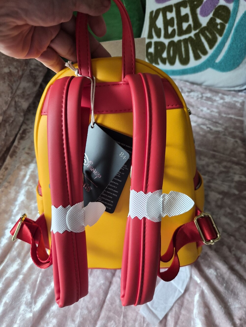 Loungefly Yellow Pluto Sunglasses Beach Mini Backpack - Picture 4 of 6